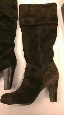 NUEVAS botas hasta la rodilla de gamuza Harrison marrón Tahari Espresso para mujer NUEVAS EN CAJA 10 medianas M Foto 1 de 4