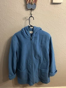 Forecaster of Boston Mujer Abrigo con Capucha Lana Azul Talla 6 - Imagen 1 de 6