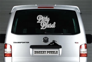 CALCOMANÍA DIÉSEL GRANDE CON LOGOTIPO PARA COCHE FURGONETA VINILO PEGATINA EURO DRIFT - Imagen 1 de 1