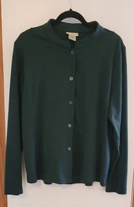 Green Travelsmith Long Sleeve  Button Up Jacket  Size XL - Picture 1 of 8