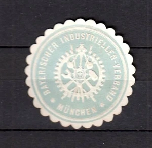 424422/ Siegelmarke -  Bayrischer Industriellen-Verband - München - Picture 1 of 1