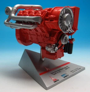 Motore Deutz raffreddato ad aria V8 tipo BF 8L 513 arancione 1/15 lega di stagno modello finito - Foto 1 di 3
