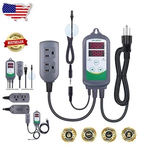 Corrosion-Proof Aquarium Temperature Controller with Alarms & Probe Included - Picture 1 of 9