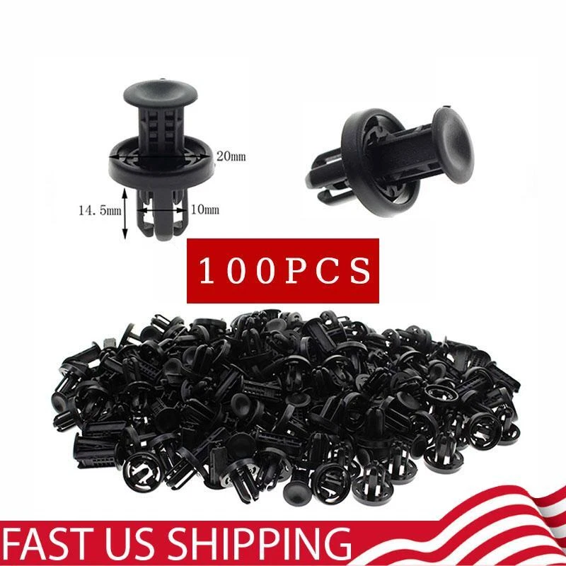 100x Rear Front Bumper Push Clips 91505-TM8-003 For Honda Accord Civic Acura RDX Foto 1 de 1