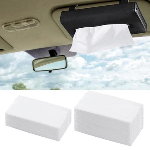 50/100 Pcs Car Visor Tissue Refills Double Layer Car Travel Paper Towels - Picture 1 of 14