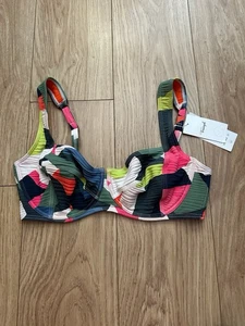 Top de bikini Triumph para mujer Summer Expression W 05 Pt 40D verde oscuro combo #0178 - Imagen 1 de 5