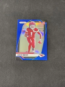 XAVIER WORTHY 2024 PRIZM BLUE SSP RC HOT! INVEST! CHIEFS  - Picture 1 of 4