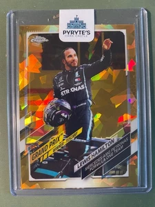 2021 Topps Chrome Sapphire F1 Lewis Hamilton #11/50 Gold Mercedes 146 - Picture 1 of 2