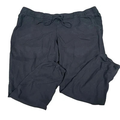 Pantalones de chándal Gap para mujer maternidad talla grande ligeros elásticos negros Foto 1 de 4