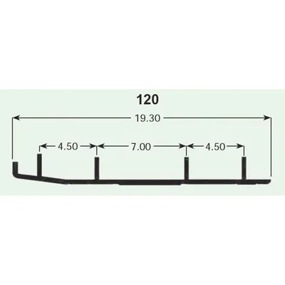 SP1 Defender Wearbar Hardweld Runner Set Arctic Cat ZL 550 01-02 Foto 1 de 4