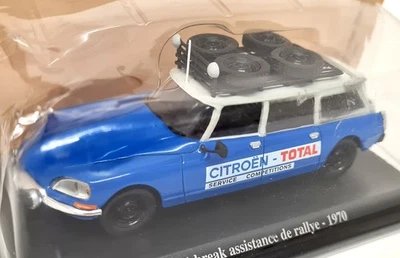 Atlas 1/43 Citroen ID 21 Break Rally Assistance 1970 Blue Diecast Model Car - Image 1 of 4