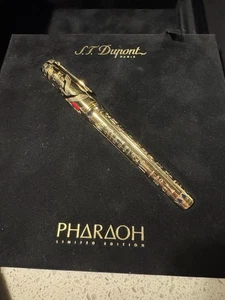 S.T. Dupont Pharao Limited Edition 14k Gold Kugelschreiber Neu mit Karton 1313/2573 - Bild 1 von 9