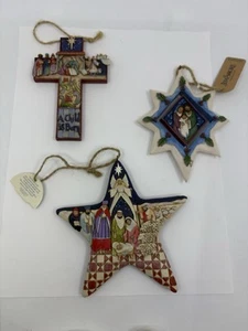 Jim Shore Weihnachtskrippenschmuck 3er Set - Bild 1 von 5