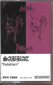 SABBAT-FETISHISM REISSUE THRASH/BLACK METAL TAPE CASSETTE LIMITED EDITION - Picture 1 of 2