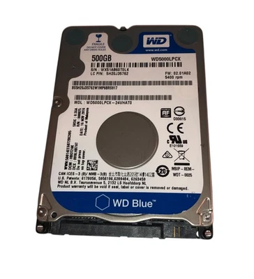 Hard disk WD5000LPCX-24VHAT0 Western Digital Blue 500GB 5400RPM SATA 6Gbps 8MB - Immagine 1 di 2