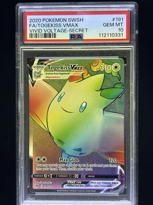 Togekiss VMAX FA Secret Rare Vivid Voltage 191/185 Pokemon Card PSA 10 - Image 1 of 2