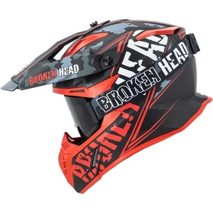 Broken Head Crosshelm Squadron Rebelution V3 rojo + gafas MX regulador negro - Imagen 1 de 17