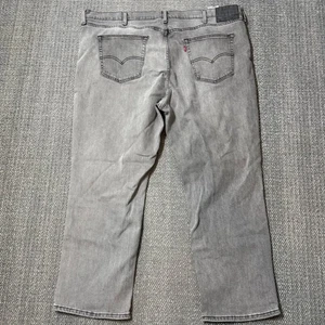 Levis 541 Athletic Fit Tapered Jeans Gray Stretch Mens Size 46x30 - Picture 1 of 11