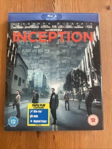 Inception - Blu-ray + DVD (HMV Exclusive w/Lenticular Slipcover - Rare (3 Discs) - Picture 1 of 2