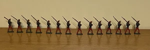 Vintage Spielzeugsoldaten Französische Infanterie ca. 14-teiliger Satz Marsch 1914 LA-73 - Bild 1 von 9