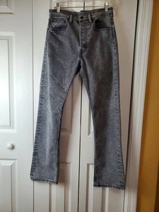 Levi Strauss &CO. 501 Acid Wash 29/30 Men's Button Front Black - Picture 1 of 14