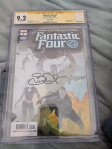 Fantastic Four #1 Premiere Edition Cgc 9.2 Signed Simone Bianchi - Imagen 1 de 5