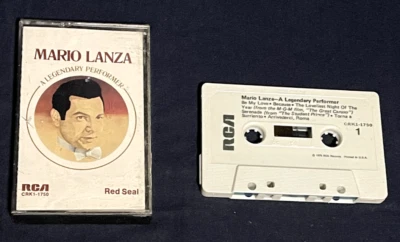 Mario Lanza A Legendary Performer CASSETTE TAPE RCA RECORDS VINTAGE 70s Foto 1 de 4