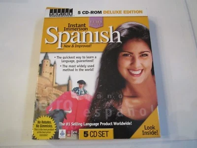 INSTANT SPANISH 5 CD-ROM DELUXE EDITION - THE EURO METHOD IN THE BOX - TUB RRRR - Image 1 of 3