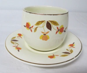 Hall Jewel Tea Autumn Leaf Marmalade Jar with Underplate No Lid - Picture 1 of 4