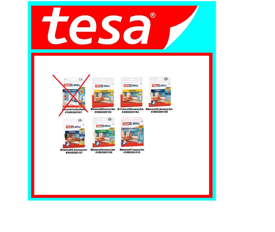 TESA Tesamoll Fenster + Tür Dichtungen - Bild 1 von 1