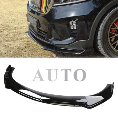 For Kia Sorento 2003-2023 Front Bumper Lip Spoiler Lower Splitter Gloss Black - Изображение 1 из 4