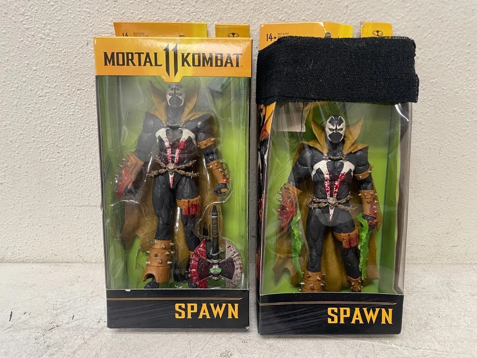 Lote 2 Figuras de Acción McFarlane Mortal Kombat 11 Clásicas Bloody Spawn 7" Foto 1 de 4