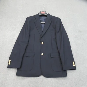 O'CONNELL'S Blazer Boys 16 Blue Suit Jacket Sports Coat Gold Buttons Mens 36 - Picture 1 of 14