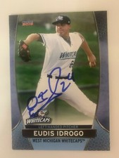 Eudis Iderogo 2016 Signed West Michigan White Caps Team Card