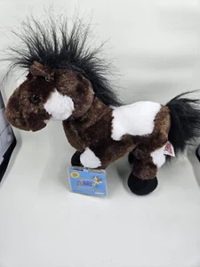 Ganz Webkins 8" Horse Pinto Plush Pony HM147 Brown White - WITH CODE - Picture 1 of 5