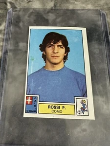 1975 Panini Football #98 Paolo Rossi RC Rookie Sticker Card - *REMOVED* - Picture 1 of 2