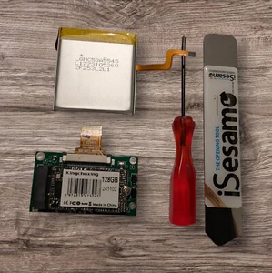 128gb SSD Upgrade & 2000mAh Battery iPod Classic 6th 7th Video 5th Inc Tools - Picture 1 of 2