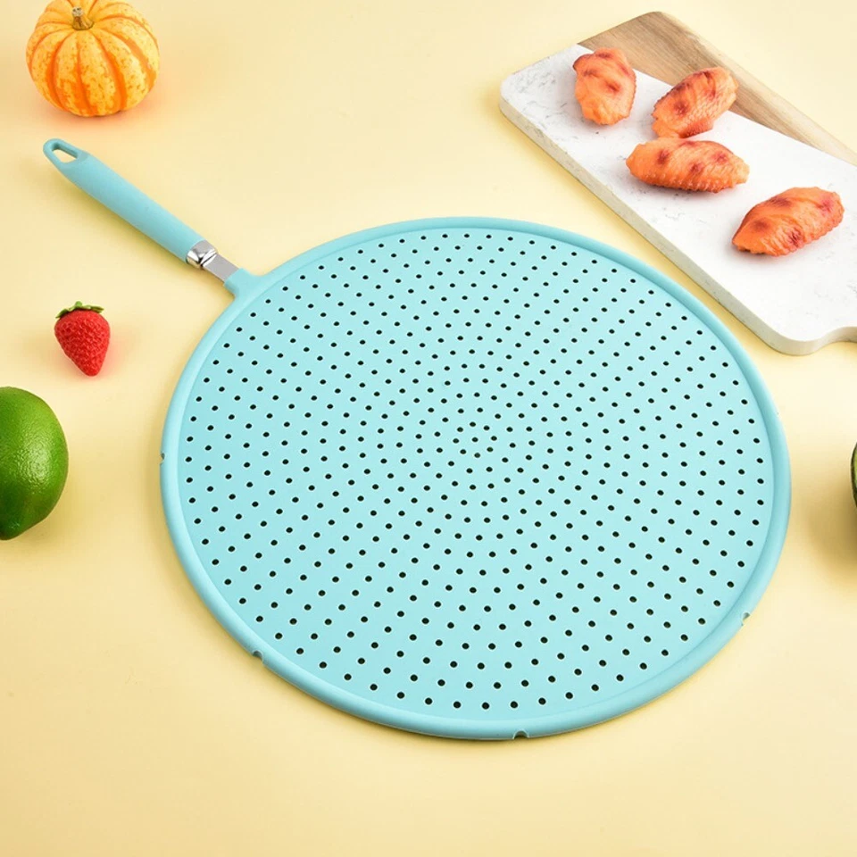Silicone Oil Splash Splatter Screen Large Size Frying Pan Lid  Pot - Image 1 of 4