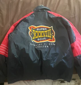 2004 XLVIII  Super Bowl Jacket  , Official NFL TOM BRADY NEW ENGLAND PATRIOTS 2X - Picture 1 of 9