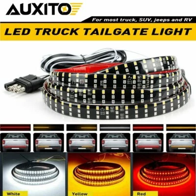 60" 3-Row 432 LED Truck Tailgate Light Bar Strip Reverse Brake Signal Tail Lamp - Image 1 of 4