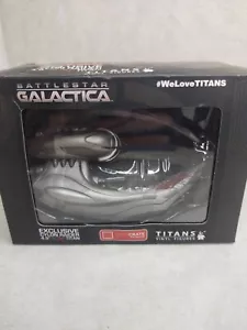 Esclusiva cicatrice BSG Cylon Raider vinile titanio bottino cassa 4,5 pollici spedizione usata - Foto 1 di 5