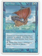 Pirate Ship - Fourth 4th Edition - MTG Magic the Gathering