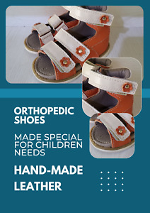 Orthopedic Leather Hand-made Shoes Boots  Children Correcting Walking Jogging