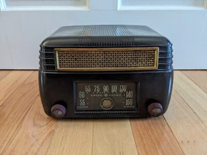 General Electric Radio Model 202 Vintage Tubes Brown - Picture 1 of 6