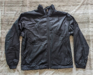 GAP Men's Black Light Windbreaker Zip Up Jacket Pockets Sz M Mesh Lining