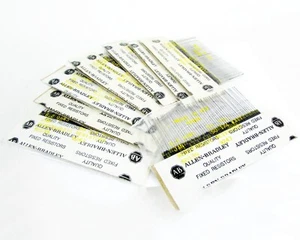 (400) Allen Bradley - RCR07G6R2JS, Carbon Composition Resistors 6.2 Ohms 1/4W - Picture 1 of 5