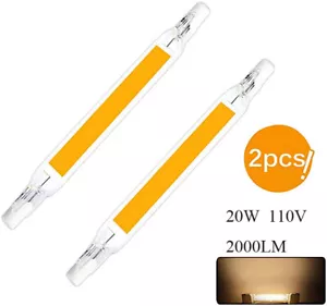 R7S LED Light Bulbs 20W 118mm 110V J-Type Linear Bulb Double Ended Flood Light - Picture 1 of 8