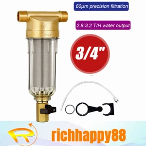 Separador de arena giratorio prefiltro de agua de sedimentos reutilizable para el hogar de 3/4 pulgadas 60 μm - Imagen 1 de 12