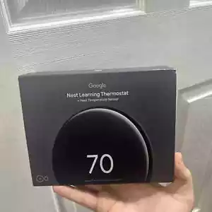 Google Nest Learning Thermostat (4th gen) W/ Sensor (2nd gen) FACTORY SEALED - Picture 1 of 10