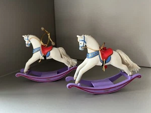 Hallmark Ornaments ROCKING HORSE 1987 #7 in Series  Qty 2 - Picture 1 of 5